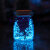 ABDT装放星星折纸的瓶子夜光爱情玻璃创意可爱罐子韩版许愿荧光发光叠 小号蓝色