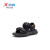 特步(XTEP)童鞋沙滩鞋男童经典时尚迷彩搭扣夏季凉鞋 680215504801 黑 38码