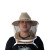 防蜂帽牛仔帽养蜂帽蜜蜂帽防蜂服蜂衣防火面网罩中蜂养蜂工具包