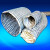 鸣固 ZJ5986高温风管耐温450度夹式伸缩风管耐热风管焊烟管玻纤布阻燃风管（10米1条）150mm