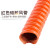 红色高温风管 硅胶风管耐高温排风管矽胶布管25mm/32/51/63/102m定制 1根4米 标的是4米价格