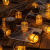 WCZ彩灯氛围灯吊树上的LED灯串复古中式麻布手工灯串墙面装饰悬挂灯 10米80灯电池款（带闪）