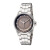 天梭（TISSOT）Luxury系列女表棕色表盘钢带自动机械女表T0862071130100