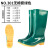 上海 雨鞋防滑耐磨pvc女式高筒雨靴劳保鞋【301】 墨绿色 39
