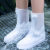 博沃尼克防雨鞋套防水靴套男女加厚便携防滑耐磨白色适用42-43码