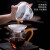 曼远国货陶瓷千里江山盖碗功夫茶杯中式茶具套装茶叶罐 千里江山茶壶套装 10件