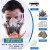 LISM防毒面具全面罩全脸喷漆专用防尘口罩防工业粉尘防护放毒氧气面罩 6200防尘毒面具+防雾大眼罩+60