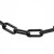 赫思迪格 路锥链条 警示塑料链条 雪糕筒连接件警戒隔离链条 (10mm黑色-5米) HGJ-1808