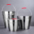 阿力牛 AQJ041 加厚不锈钢手提水桶 工业用大容量手提桶  水桶20cm-4L无盖(2个装)
