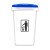 希万辉 商用带盖垃圾箱卫生间大容量垃圾桶 白桶盖颜色备注 20L