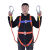 定制适用安全带工地施工保险带高空作业安全带全身五点式攀岩安全 国标橘色双大钩2米