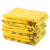 企桥 黄色医疗废物包装袋诊所医院平口式垃圾袋一次性大号加厚 平口50*60  2.5丝100只/包