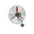 赫钢 工业风扇商用大功率强力摇头挂壁牛角扇 壁挂铝叶电风扇 豪华款650 绿色