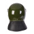 烈火狮 军绿色防爆头盔安保防护头盔带透明面罩