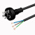 澳标电源线SAA认证澳式插头线3芯0.75/1.5平方三孔裸尾连接线 澳标0.75平方 1、8米