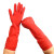 帮手仕 BSS-HY011 加长手套厨房水产行业手套洗碗红色胶皮手套 红色38CM帮手仕乳胶粉红色 大10副/捆 L