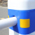 麦锐欧 塑料隔离墩 警示柱防撞桶 公路护栏围栏反光分流桩 4米长蓝白连接杆