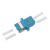 适用光纤耦合器 LC-LC双工电信级光纤连接器适配器对接头法兰盘小方头 深蓝色 电信级