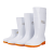 大码白色雨鞋食品厂工作雨靴防滑食品卫生靴防油加绒加棉保暖水鞋 509高筒白色加厚款 标准码 39
