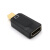 迷你MiniDP雷电接口转hdmi转接线适用于MacBook air微软surface pr 雷电2Mini DP接口黑色(1080P版)