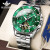 欧品客瑞士认证品牌綠水鬼情侣手表一对机械表全自动防水十大腕表名表 3229钢带本绿+3202钢带间绿