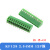 KF128螺钉式PCB绿色接线端子连接器接插件2P 3 4 5 6p 间距2.54mm KF128 2.54MM 12P铜 (5只)