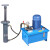 整套电动液压站手动液压站定做液压油缸泵站油管电控设备打包机 深蓝色