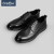 金利来（Goldlion）官方皮鞋男士精选牛皮时尚百搭潮流英伦风布洛克休闲皮鞋 黑色-99I5 38
