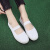 谋福（CNMF）白色舞蹈鞋护士鞋 帆布鞋软底工作鞋 （白色） 19厘米内长 28码