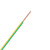 金龙羽 国标铜芯电线 单芯多股软线电缆 BVR*0.75平方电线 100米/卷 黄绿双色