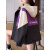 蕉京冲锋衣短外套女2024新款韩版宽松型休闲短外套潮 紫色 S 85-105斤