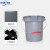带刻度加水桶长嘴塑料提水桶保洁带刻度方口水桶 10L小号灰色