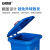 安赛瑞 户外垃圾桶 翻盖带轮环保分类桶 环卫物业小区室外垃圾箱 蓝色30L 7F00290