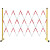 绝缘施工电力围栏安全玻璃钢圆管伸缩围栏不锈钢隔离带围挡可移动 1.2*2.5米管式(红白/黑黄)