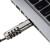 稳斯坦 W5035 防盗锁 笔记本锁数码设备锁USB锁无锁孔 安全密码防盗锁 银色