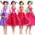 珮玛查特儿童朝鲜族服装女童大长今传统演出服传统韩服款 粉色套装+精品头的饰 100cm