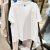 阿迪达斯 （adidas）短袖T恤男士女装夏季运动服宽松休闲圆领衫情侣上衣 HN8740白色 M