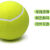 桔宜良品十倍欢乐球宠物大网球狗狗充气大网球十倍快乐网球 8寸大网球