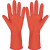 韩国明岩橡胶手套耐用型洗碗乳胶手套手套工业保洁清洁胶皮手套 粉色1双装 M