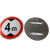 出极 标志牌圆牌车库限高 道路标牌 定做各种标牌 带轨道 不含立柱 直径60cm限高5米  单位：个