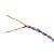 起帆(QIFAN)电线电缆 RVS2*1.5平方双绞线 国标电源花线 双股多芯铜芯软线 红黄 100米