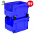 齐鲁安然 加厚零件盒 组合式斜口盒 组合式货架 收纳箱物料盒 螺丝盒工具箱仓库房塑料螺丝储物盒 4# 276X213X178mm