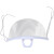 定制适用于餐饮专用口罩透明塑料厨房餐厅食堂厨师商用防雾口水飞 白色防雾5盒50个(可循环使用)