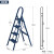 铝合金伸缩人字梯加厚折叠多功能便携升降五步小楼梯 1件起 高配款普鲁士蓝四步家饰梯