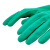 海斯迪克 丁腈手套绿色 防水防滑工作劳保手套 L码（2双）
