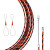 钢予工品 电工穿线器网线钢丝电线槽线管光纤引线拉线穿管器神器 红黑穿线器20米 一卷价