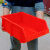 固乡加厚（斜口）零件盒组合式物料元件盒螺丝工具盒物料箱物料塑料盒（红色R6号500X350X185mm）