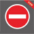 道闸杆反光标牌安全警示牌标志停车场指示牌出标识牌 入口英文 40x40cm