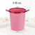 大号无盖厨房卧室客厅卫生间家用垃圾桶小号创意桌面桌上塑料纸篓 粉色16L(大号)