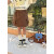 艾摩贝贝童裙女童斜纹棉布半身包臀裙子儿童韩版洋气口袋工装短裙 米杏色 90cm